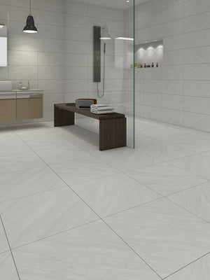 Eco White Indoor Wall & Floor Tiles - 600x600mm