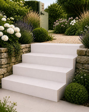 Eclipse Off White Drop Face for Steps, Coping & Pool Edging - 900x400x100mm