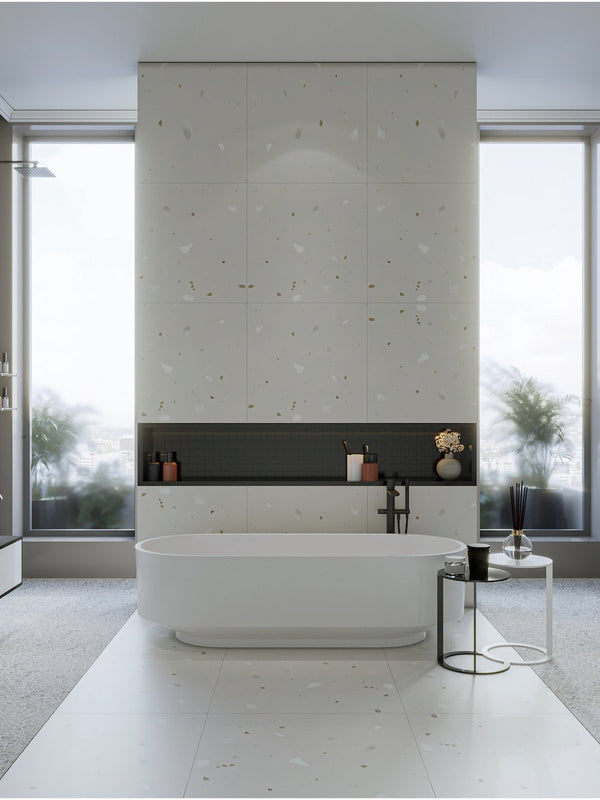 Epoxy White Porcelain Tile - 800x800mm