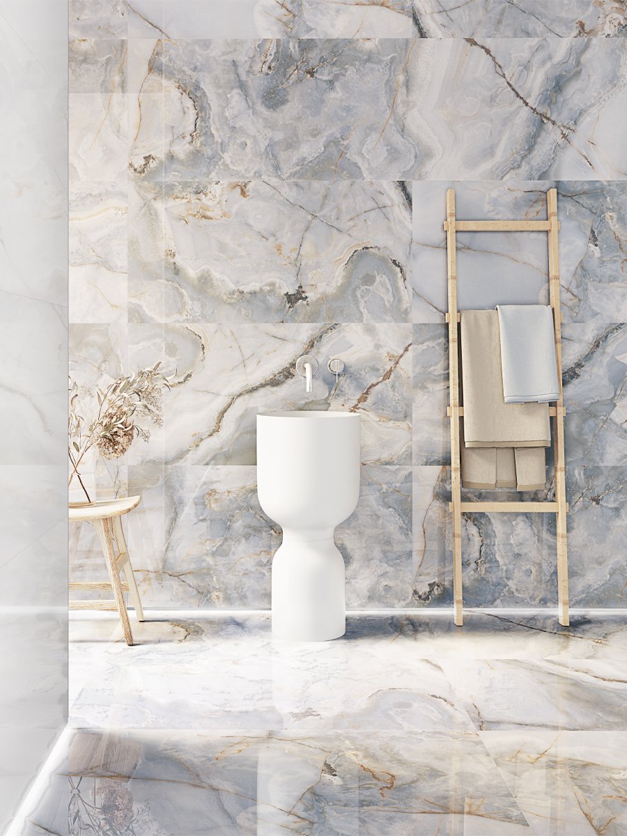 Eunoia Blue Onyx Matt Tile - 1200x600mm