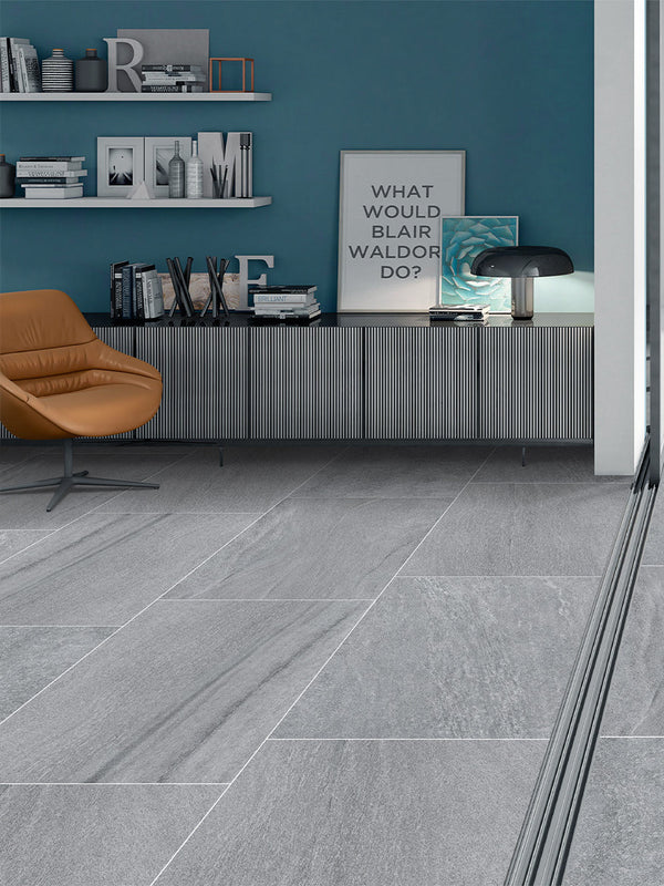 Everest Gris Outdoor Porcelain Paving Slabs - 900x600x20mm