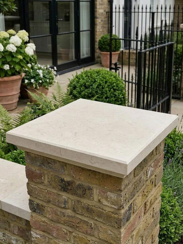 Dijon Limestone Pier Caps - 450x450x30mm