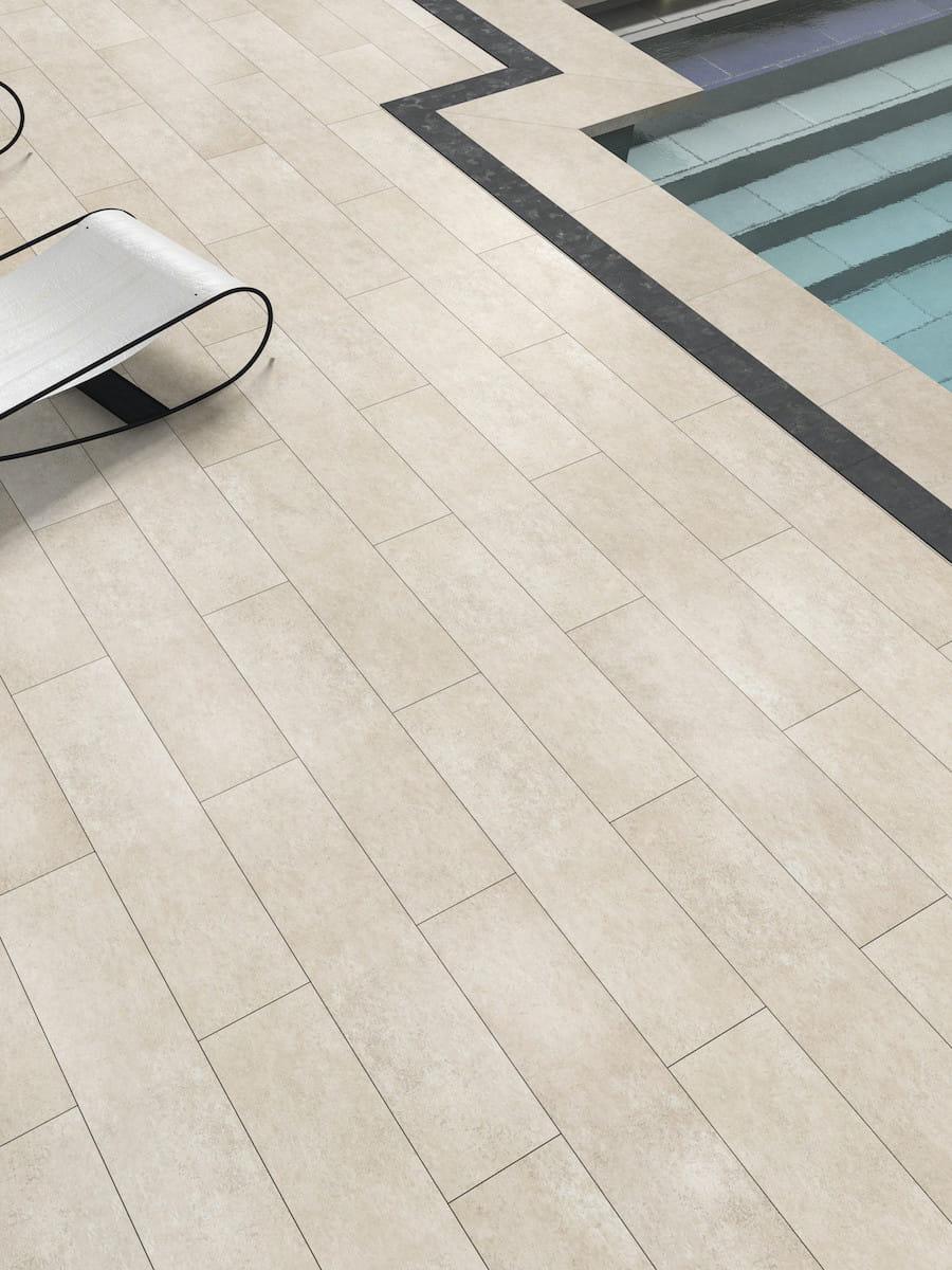 Florence Crema Virtue Outdoor Porcelain Paving Slabs - 800x200
