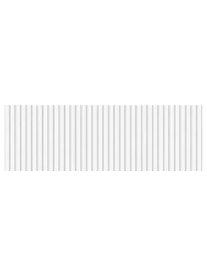 Fluted White Ceramic Wall Tile - 900x300mm