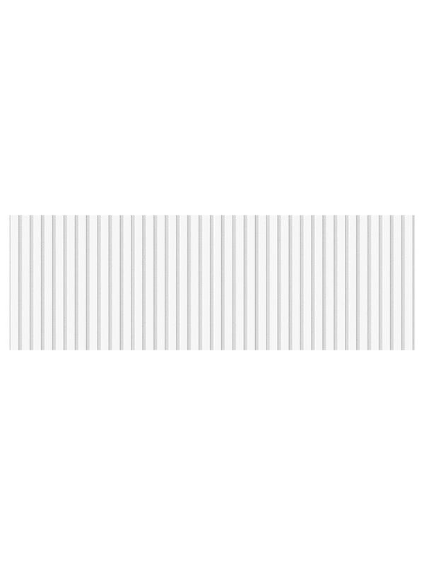 Fluted White Ceramic Wall Tile - 900x300mm