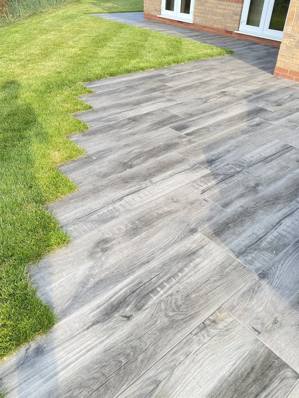 Fume Grey Italian Tile - 1200x400x20mm