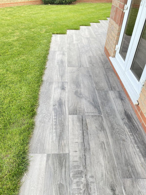 Fume Grey Italian Tile - 1200x400x20mm