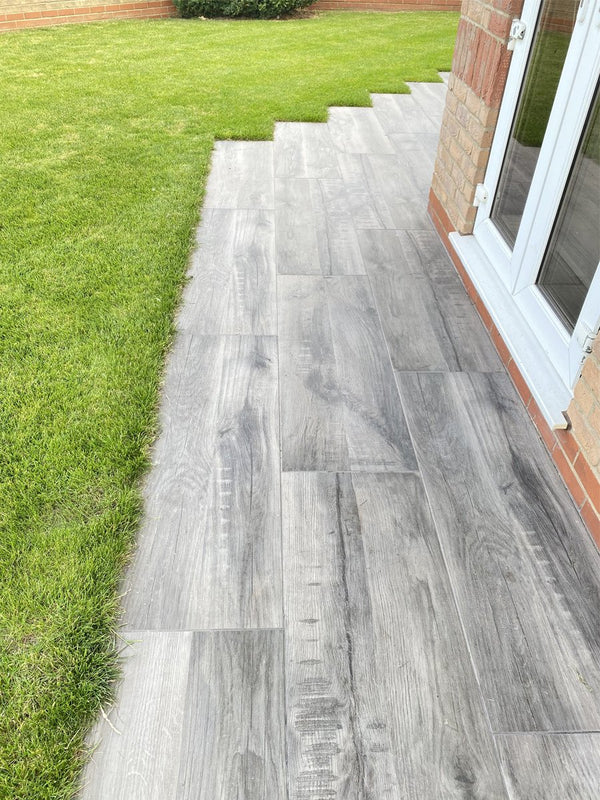 Fume Grey Italian Tile - 1200x400x20mm