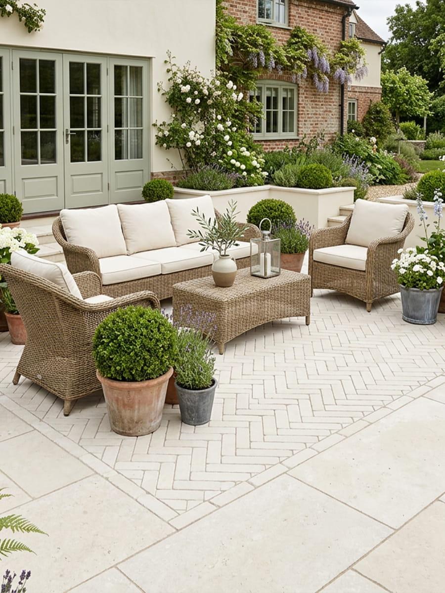Galala Antique & Tumbled Limestone Pavers - 200x50x40mm