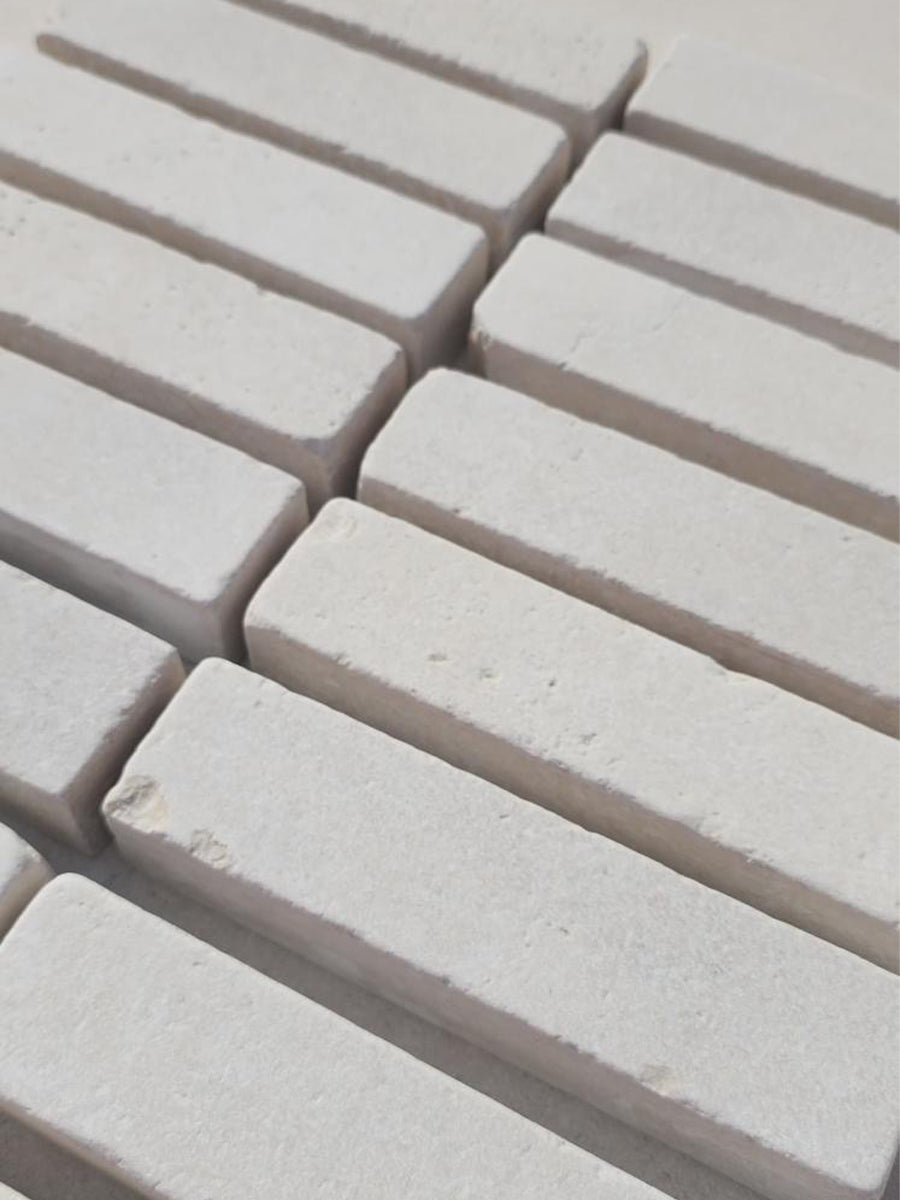Galala Antique & Tumbled Limestone Pavers - 200x50x40mm