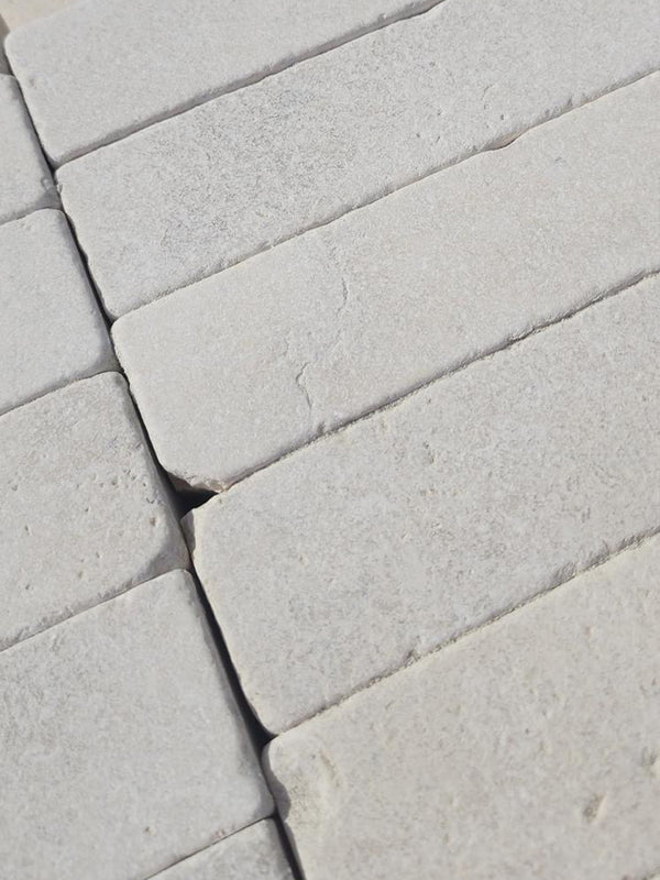 Galala Antique & Tumbled Limestone Pavers - 200x50x40mm
