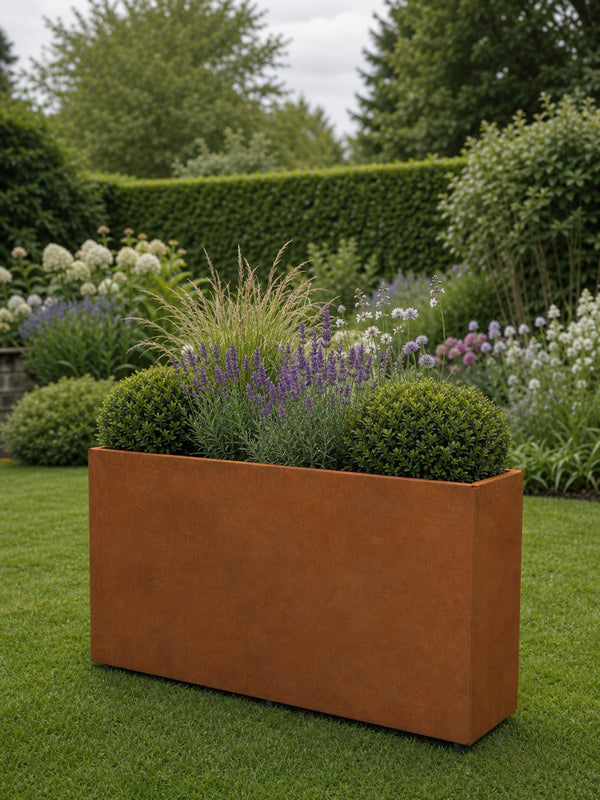 Corten Steel Planter - 800x300x600mm - Pre-Rusted
