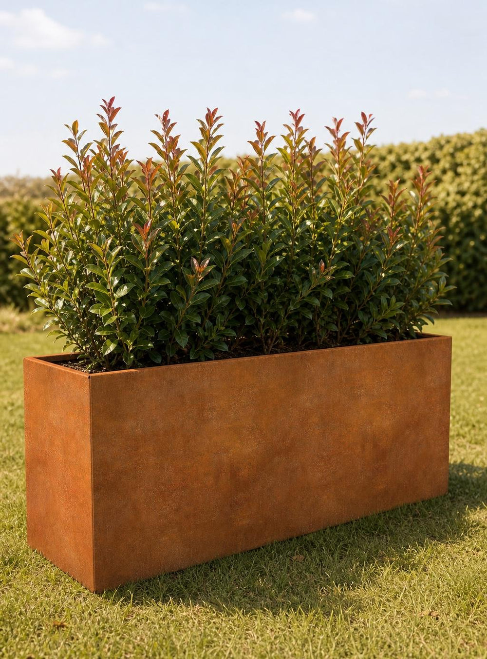 Corten Steel Planter - 1200x400x400mm - Pre-Rusted