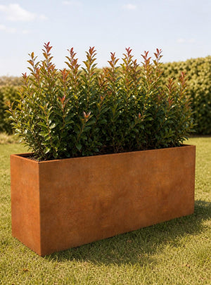 Corten Steel Planter - 1200x400x400mm - Pre-Rusted