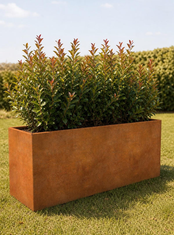 Corten Steel Planter - 1200x400x400mm - Pre-Rusted