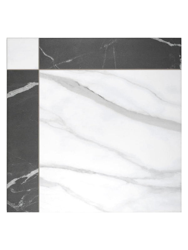 Grace Nero Porcelain Tile - 440x440x10mm