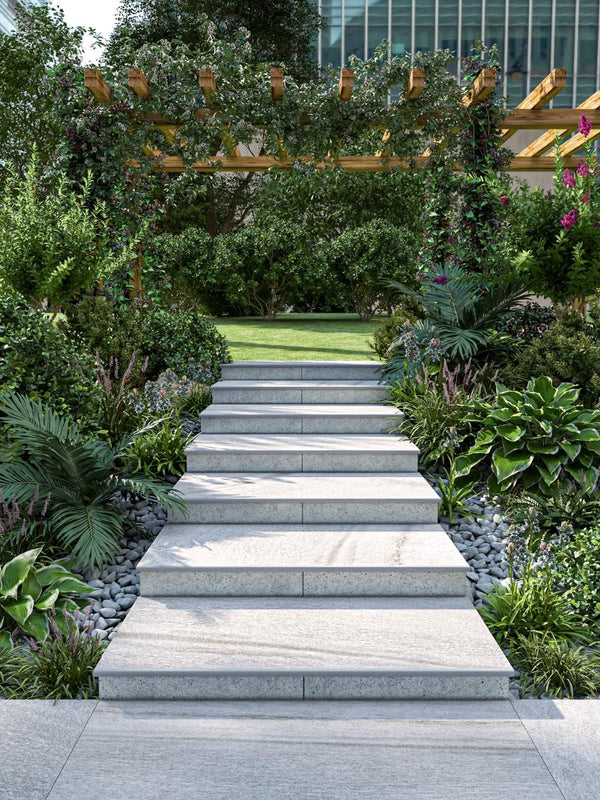 Idaho White Porcelain Bullnose Tiles - 900x450x20mm