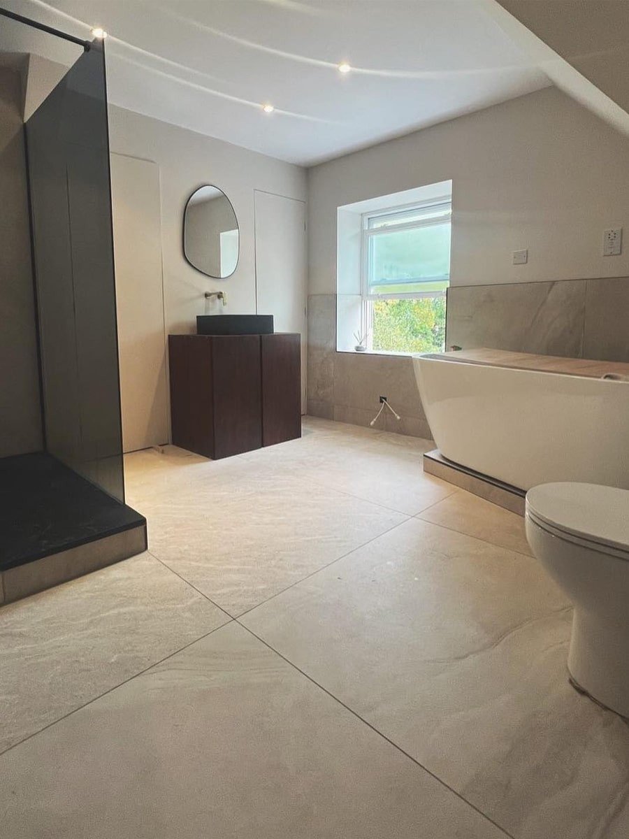 Idemo Beige Porcelain Tile - 1000x1000x10mm