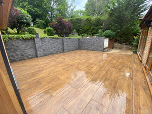 Castagno Italian Wood Effect Outdoor Porcelain Paving Planks - 1200x400 Pack
