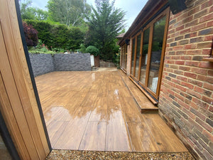 Castagno Italian Wood Effect Outdoor Porcelain Paving Planks - 1200x400 Pack