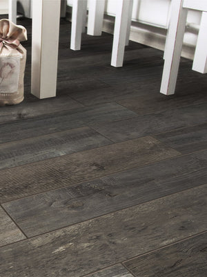 Inwood Black Herringbone Tile - 450x75mm