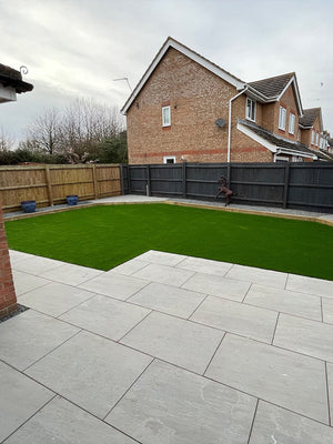 Kandla Grey Outdoor Porcelain Tile - 900x600x16mm