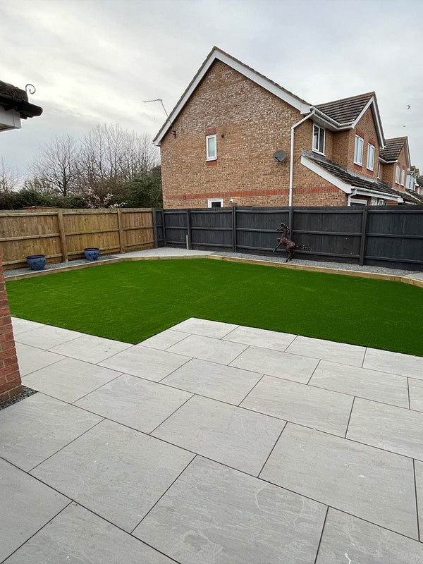 Kandla Grey Outdoor Porcelain Tile - 900x600x16mm