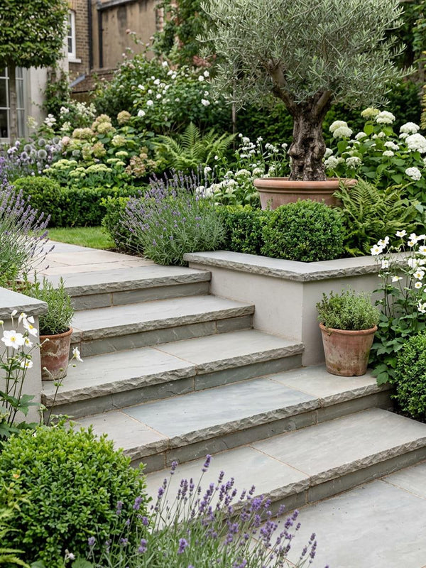 Kandla Grey Sandstone Wall Coping & Steps - 900x400x40mm