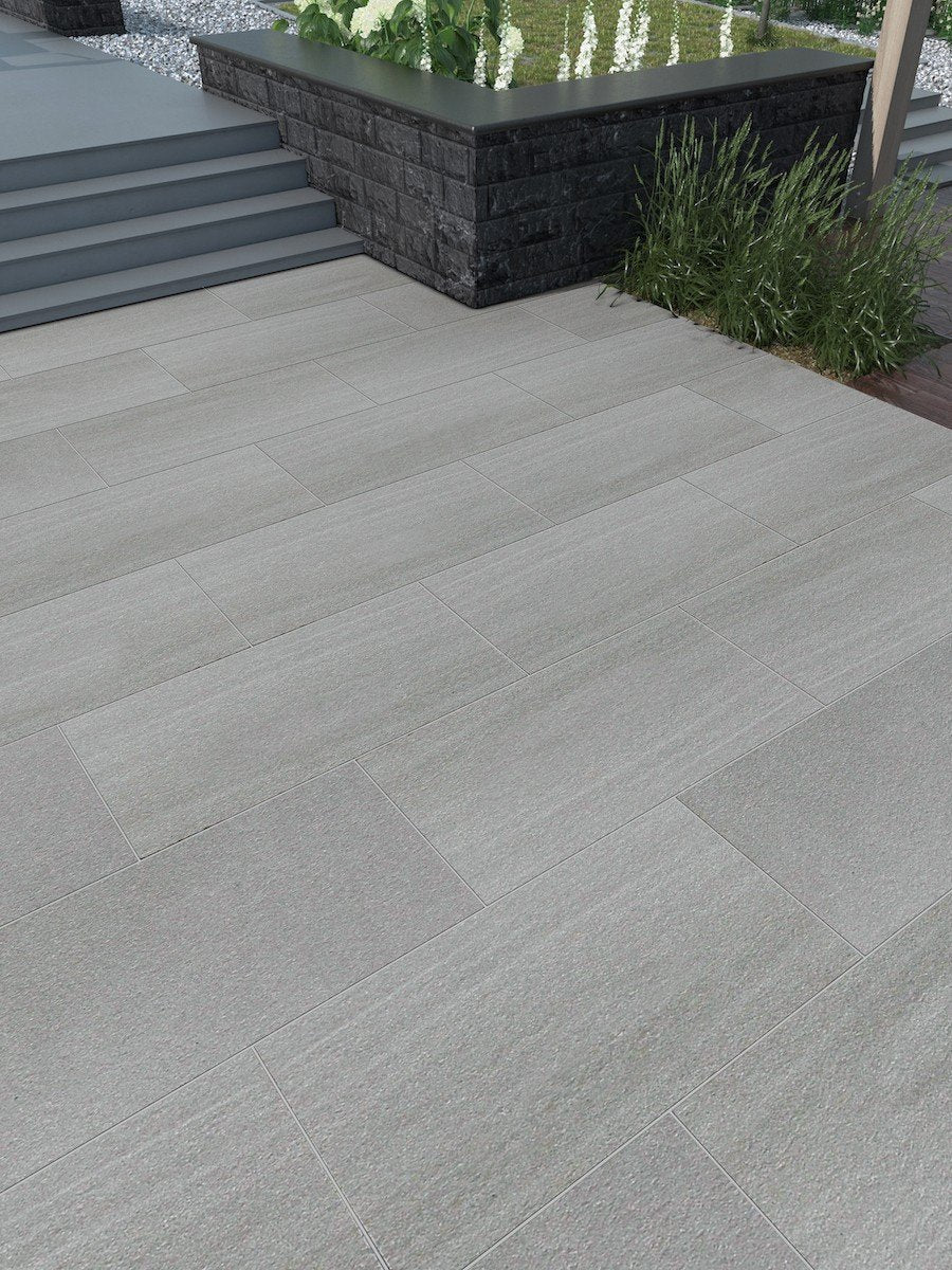 Kandla Grey Sawn and Flamed Sandstone Slabs - 900x600 Pack