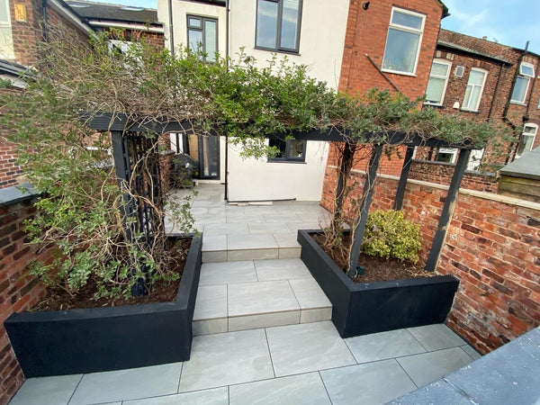 Kandla Grey Outdoor Porcelain Tile - 900x600x16mm