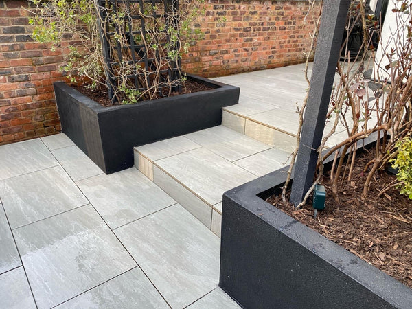 Kandla Grey Outdoor Porcelain Tile - 900x600x16mm