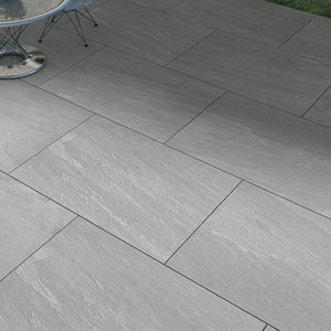 Kandla Grey Outdoor Porcelain Tile - 900x600x16mm