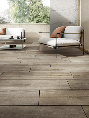 Kao Charamel Italian Wood Effect Tiles - 1200x200mm
