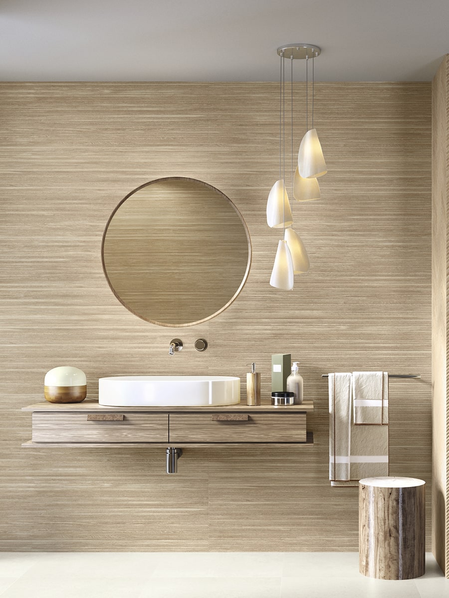 Larchwood Alder Slat Wood Wall Tile - 1200x400mm
