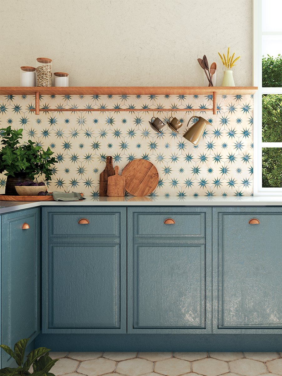 Lilya Decor Blue - 198x228mm