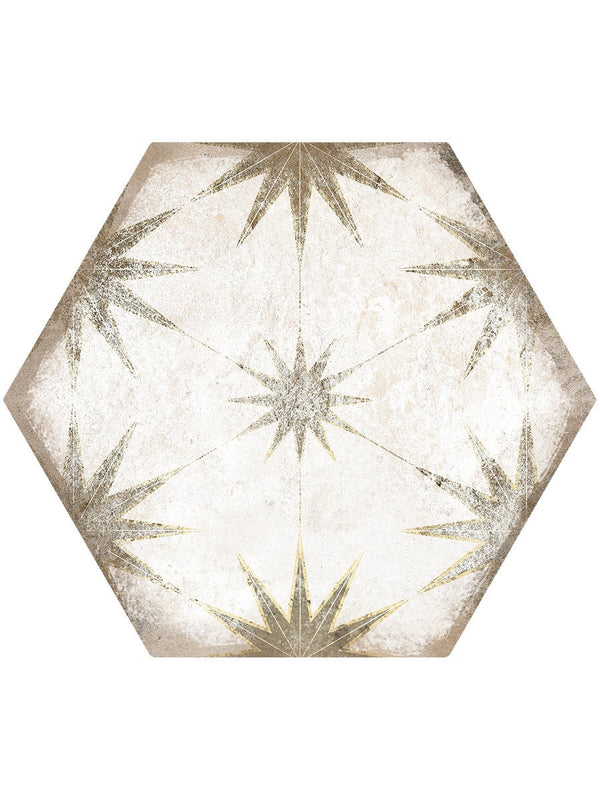 Lilya Decor Blue Hexagon Tiles - 198x228mm