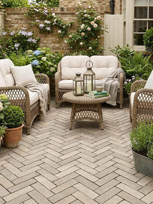 Lotis Tumbled Clay Pavers - 200x50x60mm