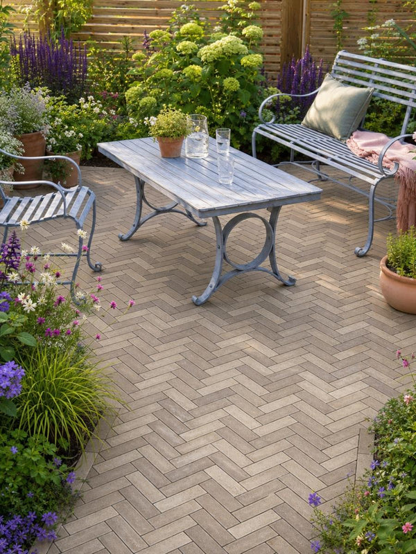 Lotis Tumbled Clay Pavers - 200x50x60mm