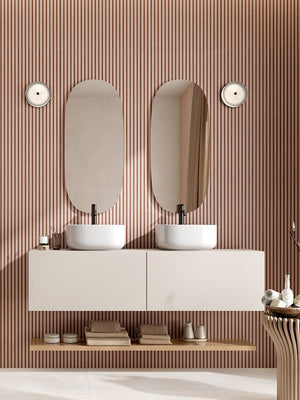 Ludo Nova Cipria Cotto Luxury Italian Fluted Wall Tile - 1200x600mm
