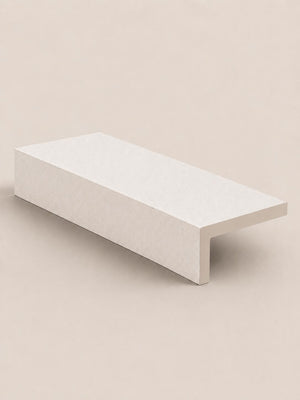 Luna White Drop Face for Steps, Coping & Pool Edging - 1200x400x100mm