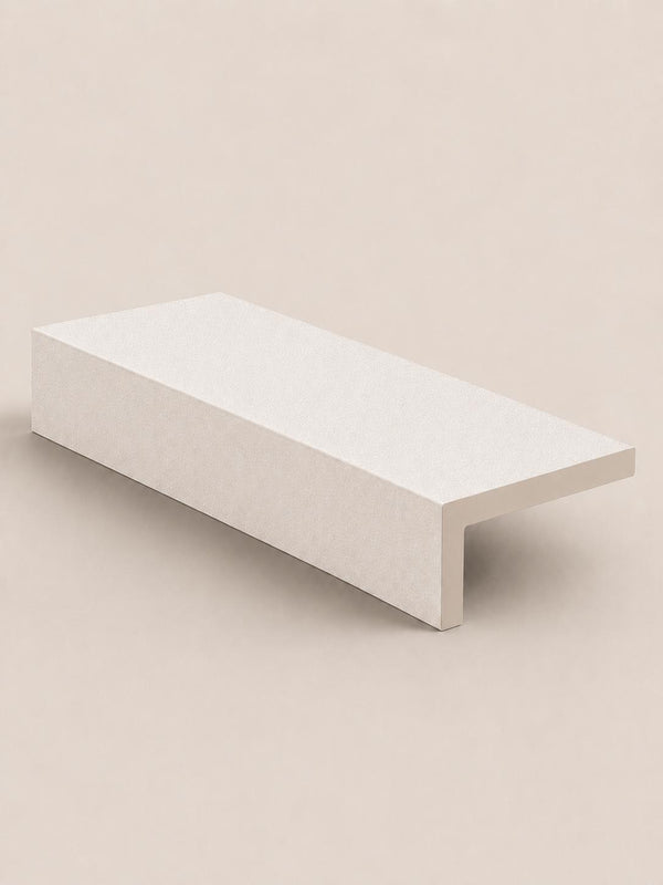 Luna White Drop Face for Steps, Coping & Pool Edging - 1200x400x100mm
