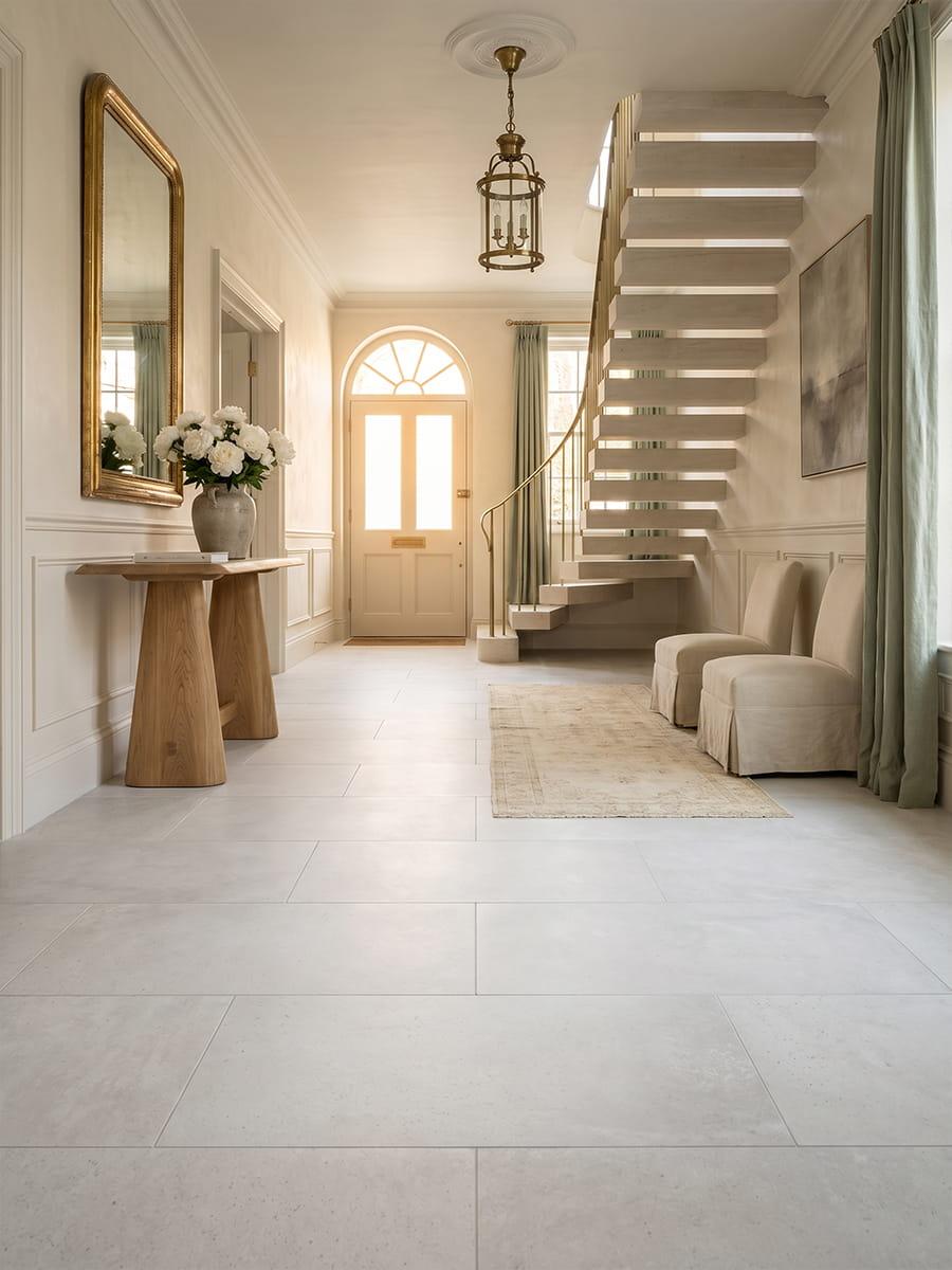 Luna White Wall & Floor Tile - 1200x600mm