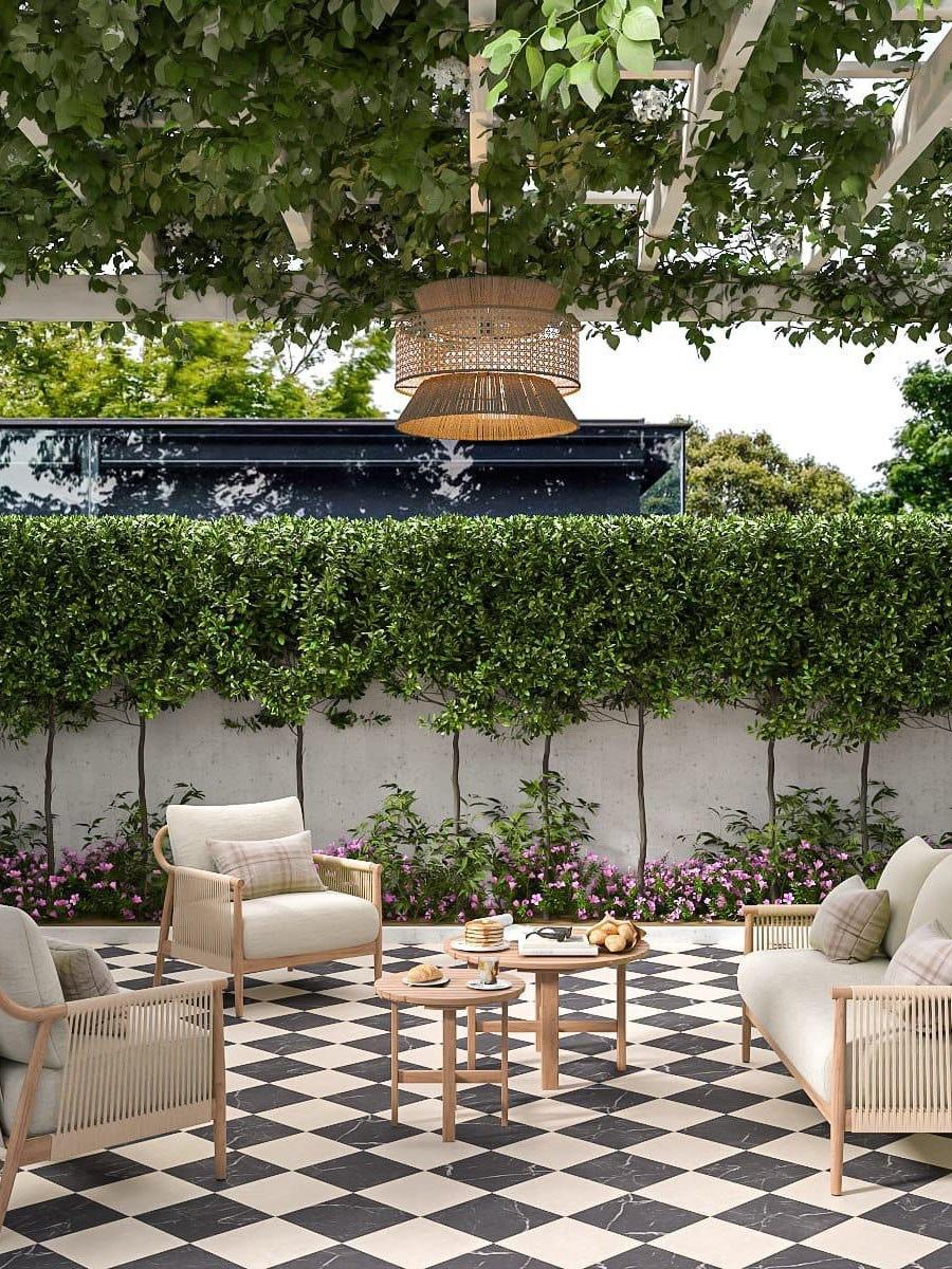 Lusso Cosmo Crema Porcelain Paving Slabs - 300x300x20mm