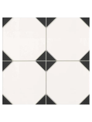 Madeira Black Ceramic Tile - 330x330x10mm