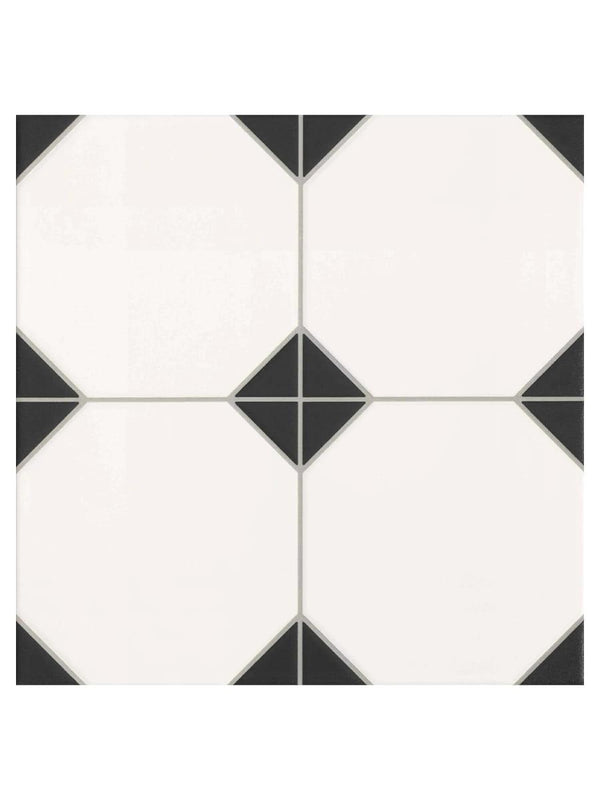 Madeira Black Ceramic Tile - 330x330x10mm