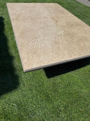 Manhattan Beige Porcelain Bullnose Tiles - 900x600x20mm