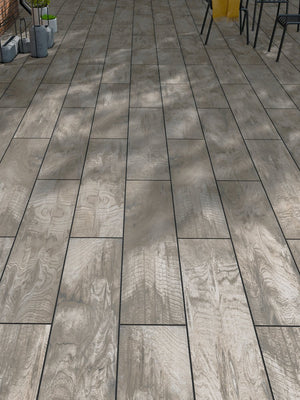 Cedar Maple Wood Virtue Vitrified Porcelain Paving Slabs - 1200x300 pack