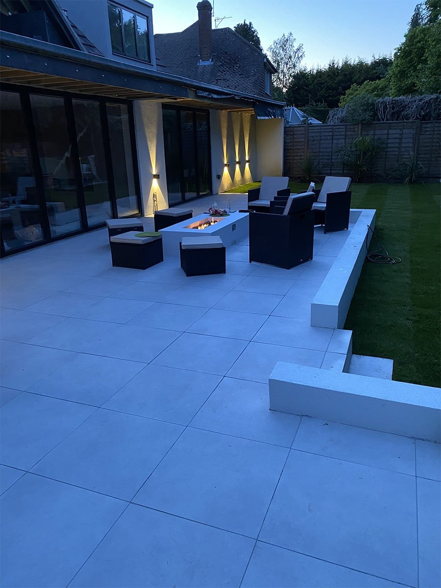 Marbella White Outdoor Porcelain - 600x600x20mm