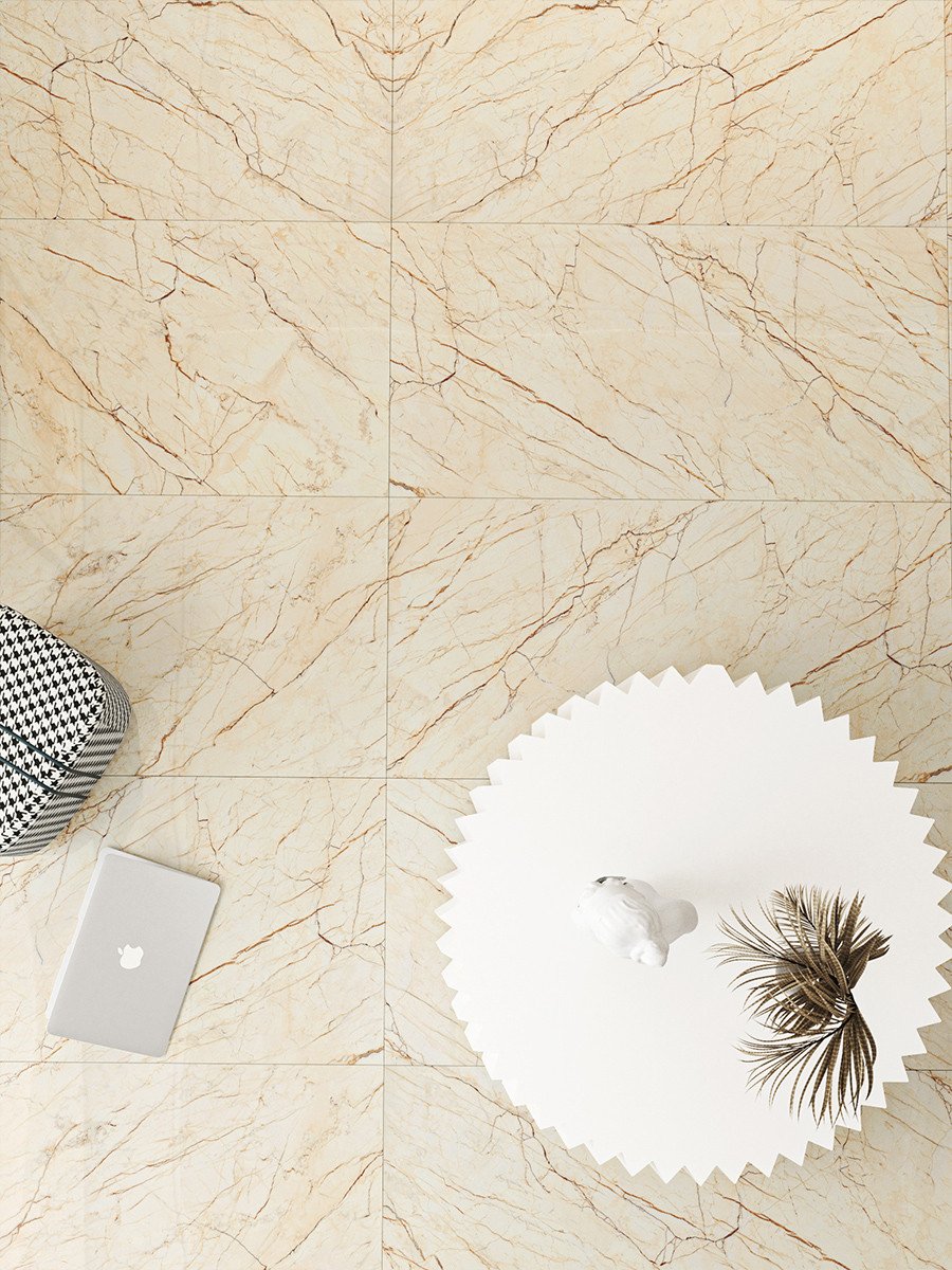 Matera Beige Porcelain Tile - 1200x600mm
