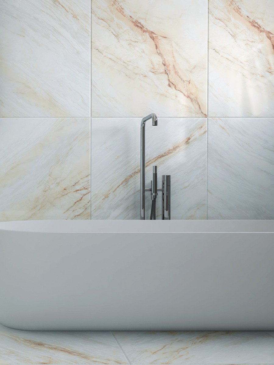 Michelangelo Onyx Porcelain Tiles - 1200x600mm